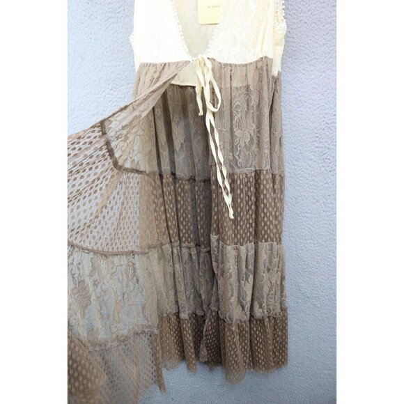 a'reve Anthropologie Lace Tiered Crocheted Trim Overlay-Size Medium - Picture 7 of 10